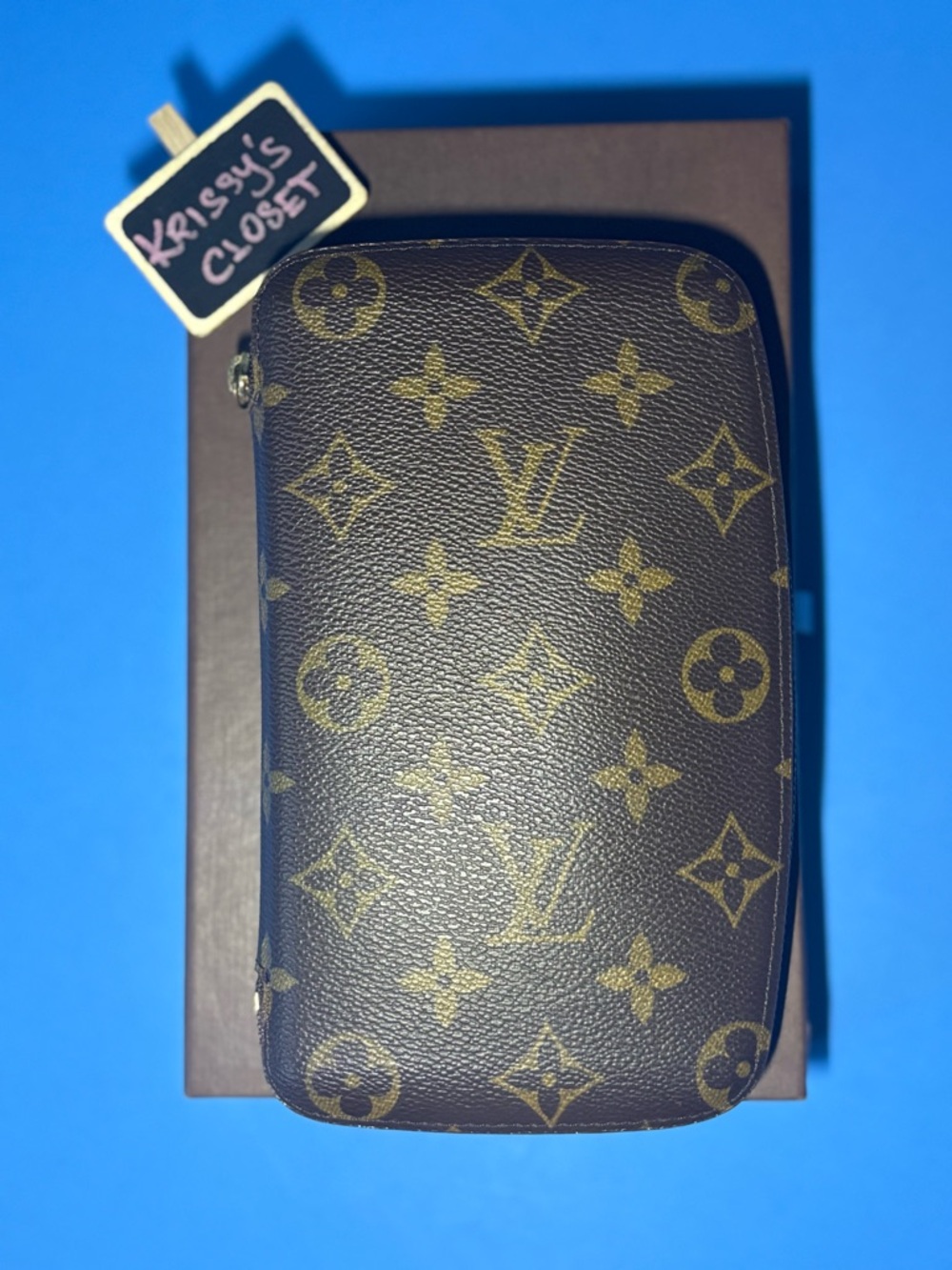 💯 Authentic Louis Vuitton Geode Monogram Organizer Zippy Wallet Fits Passport